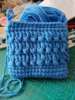 Knitted shoulder bag, woven small bag