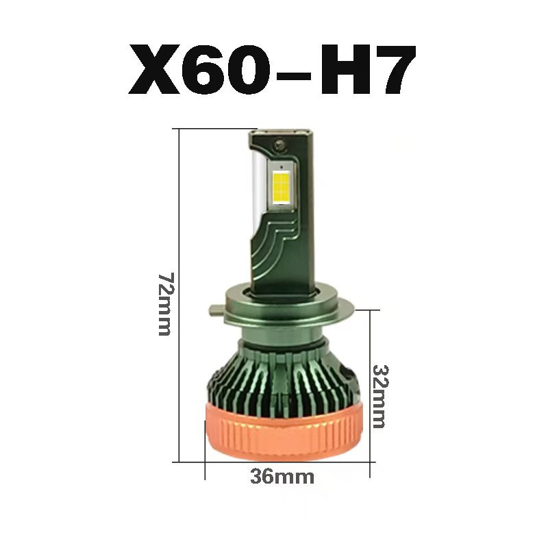 X60 decodificación incorporada rey LED faro de automóvil transformación de luz de enfoque de alto brillo 9005 9012