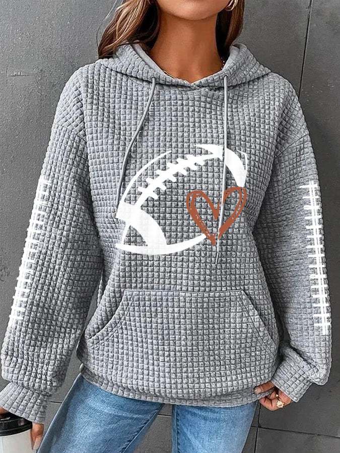 Damen Kapuzen Pullover Lange Ärmel Klassischer Stil Strassenmode Herzform display picture 1