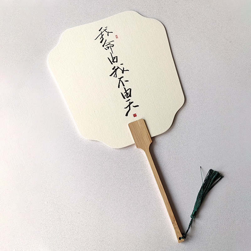 Nuevo abanico de grupo en blanco al por mayor para puestos escénicos, abanico de pintura, abanico de pintura pintada a mano de bricolaje, abanico de grupo de papel de arroz de caligrafía de estilo chino