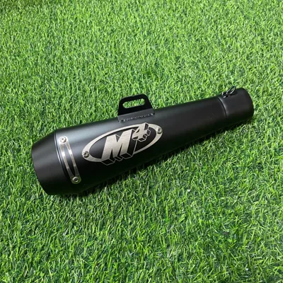 Motorcycle Exhaust Pipe Modification M4 Tail 51MM Universal NINJA400 Race 350 R3 ZX6R 321RR (Motorcycle exhaust pipe) - black-blackheads
