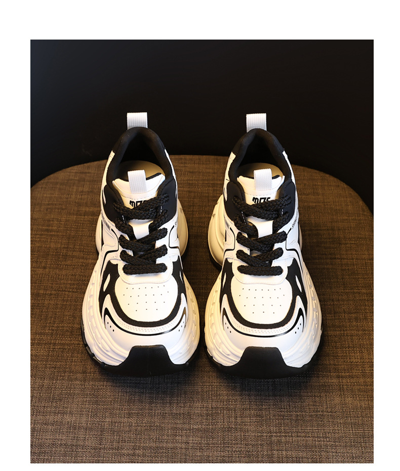 Giày sneaker nữ chunky đế dày HS6798-52 kiểu hot trend — Đen và trắng chi tiết 18