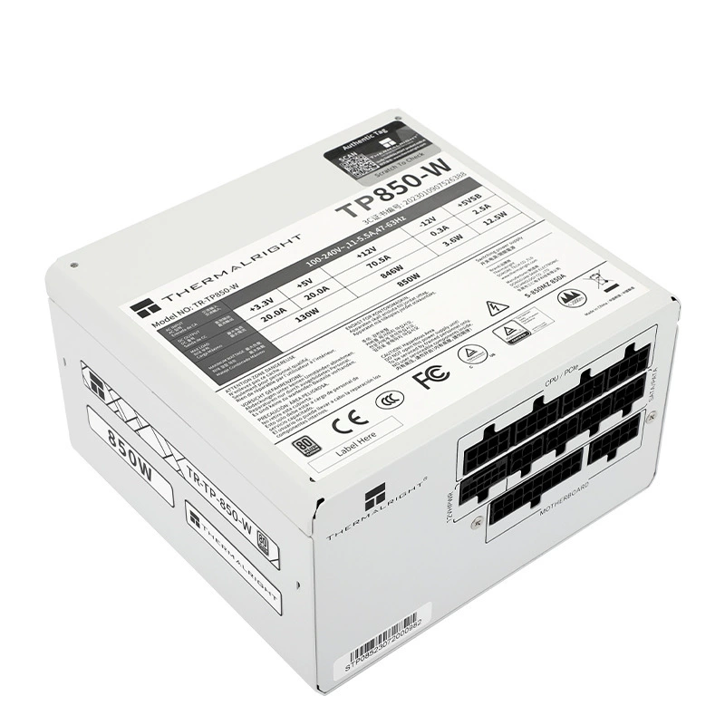 利民 TR-TP850-W Компьютер ATX3.0 Platinum Authentication Полная модель питания PCIE5.0 номинал 850Вт