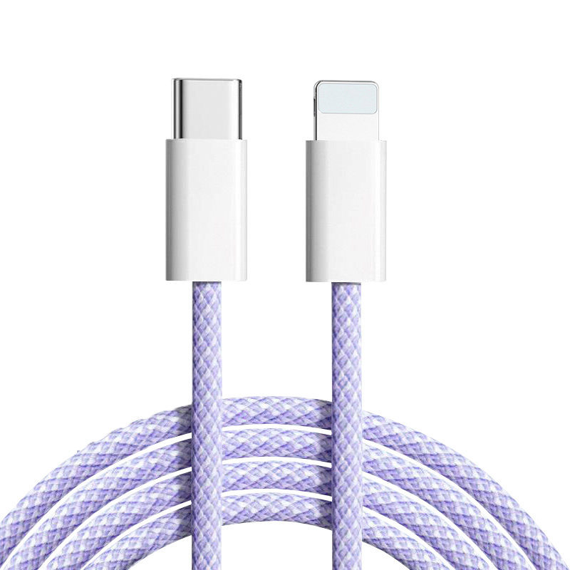 Cable de datos C-C adecuado para Apple 17, cable de carga tipo C de doble extremo, cable de carga rápida trenzado para teléfono móvil 15, cable de datos C-C