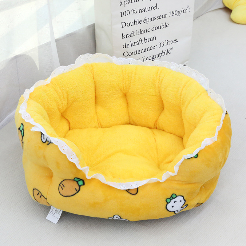 Lit chaud en dentelle coupe-vent pour chien et chat, articles de première nécessité pour animaux de compagnie_voghion.com