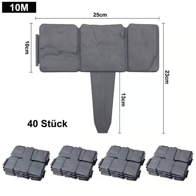 Имитация камня садовый пластиковый ограждение PP складной соединяемый забор для сада и газона оптовая продажа от производителя