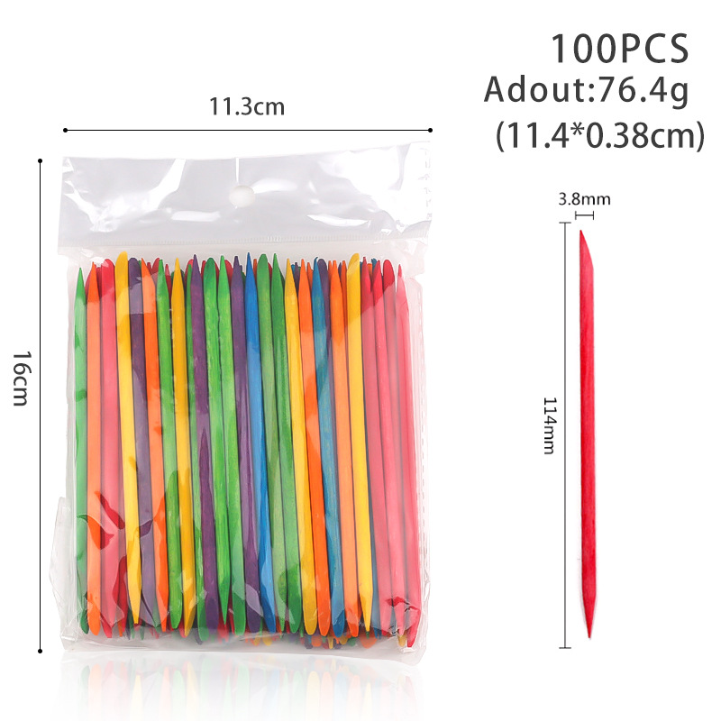 11.4 * 3.8mm de color (100pcs)