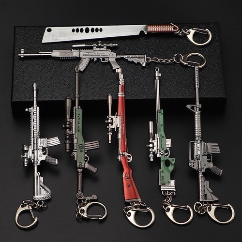 Chicken Jedi Peace Elite anime game anime alloy model gun keychain pendant gift toy peripherals