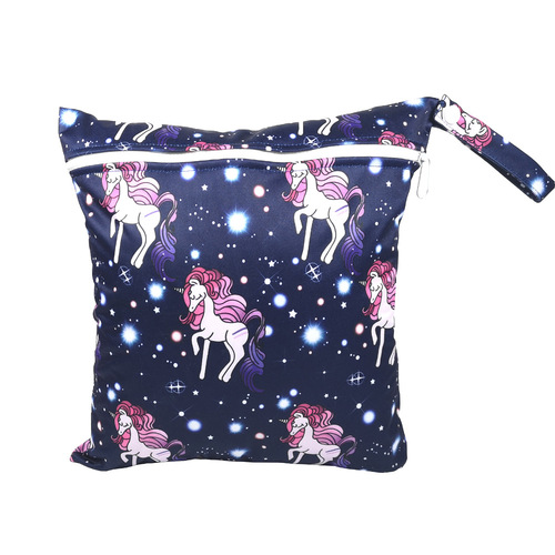 SGS-certified overseas e-commerce new cartoon pattern infant diaper bag washable bag wet bag storage bag