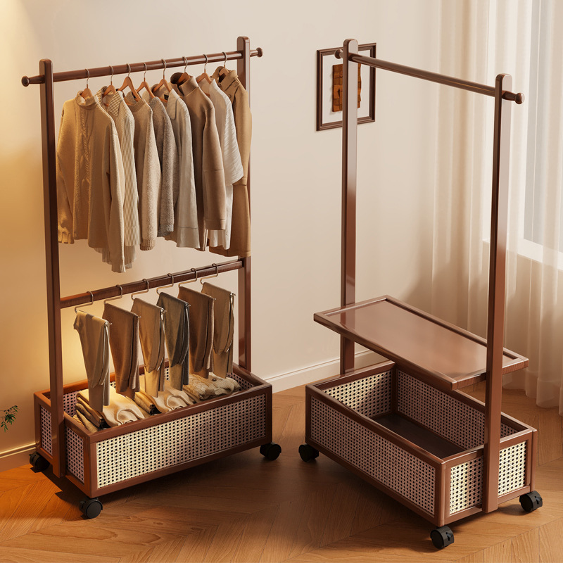 Haichuan percha de ropa dormitorio alquiler multifuncional estante doméstico percha de ropa de madera maciza percha de sombrero percha de ropa de niños personalizada