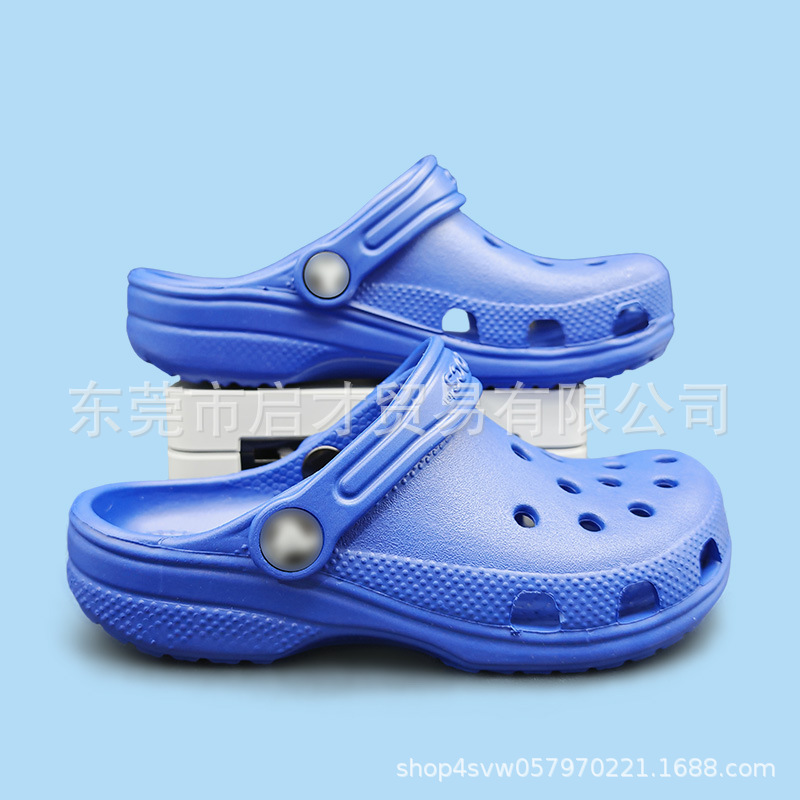 Cruz de niños pequeñas estrellas agujero zapatos de playa clásicos al aire libre logo hueco sandalias 10126
