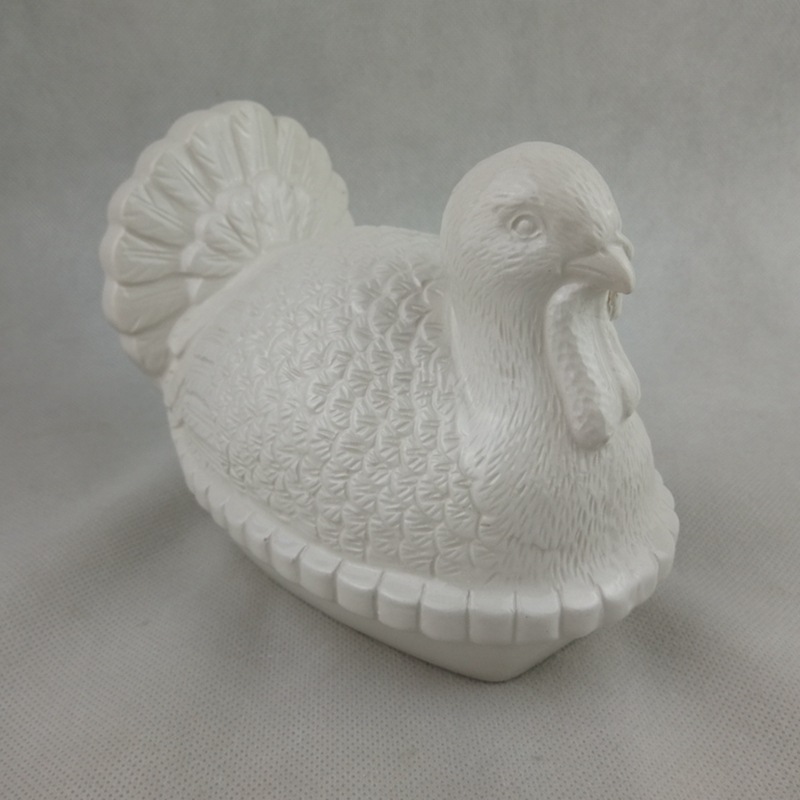 Acción de Gracias Salero de pimienta de cerámica en forma de pavo Tarro de condimentos de comercio exterior transfronterizo Tarro de salsa de cubo Tarro de salsa