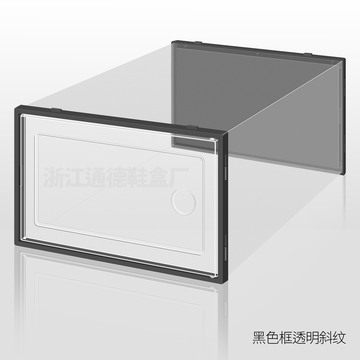 Caja de almacenamiento de zapatos transparente - Apertura lateral, gabinete para hogar, venta al por mayor, tamaño grande