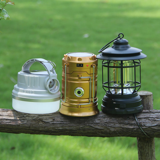 Cross-border outdoor retro camping lamp camping lamp household emergency tent lamp multifunctional portable retro lantern wholesale