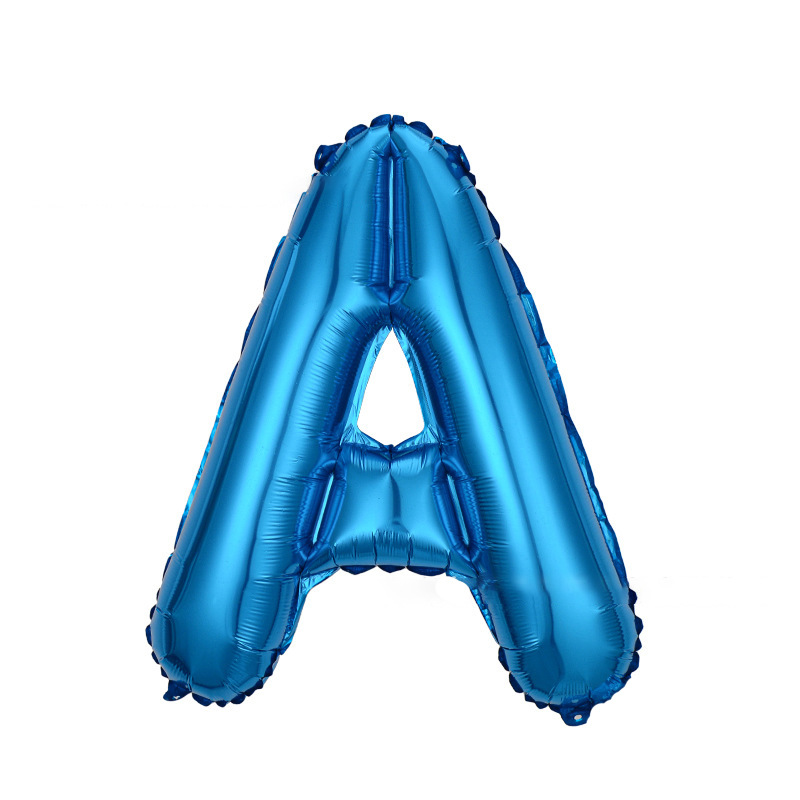 16 pulgadas letras inglesas globo rosa oro oro plata película de aluminio fiesta de cumpleaños fábrica al por mayor letra fiesta