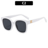 Capacious brand sunglasses, city style, internet celebrity, European style, light luxury style