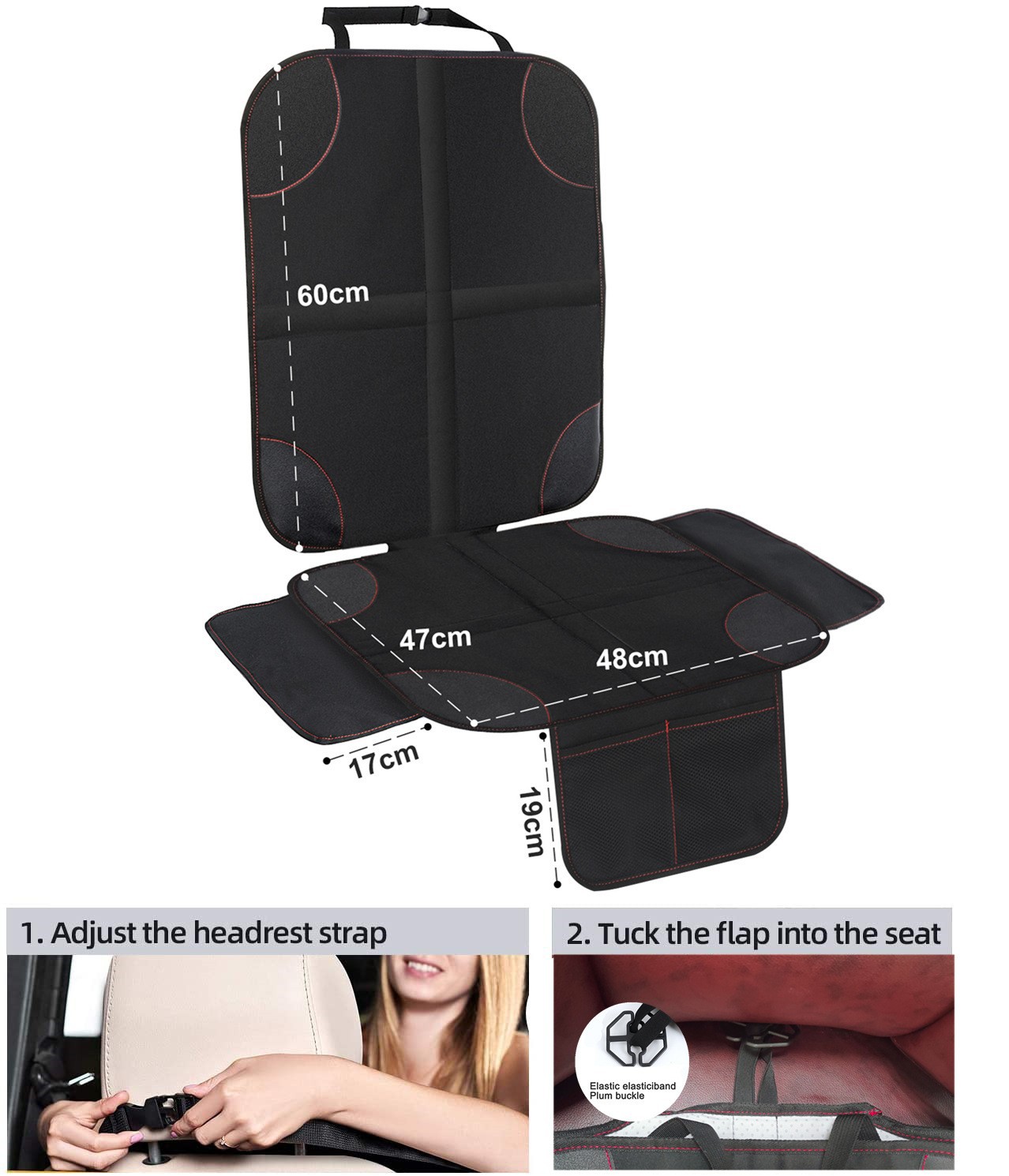 Car Seat Protector Mat for Baby Child Seat Anti-Slip Anti-Scratch