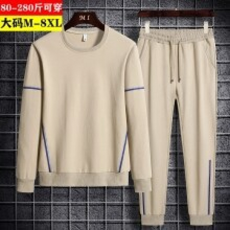 M - 8XL hombre gordo grande juego casual suelto deportivo delgado hombre primavera y otoño