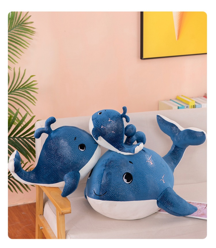 New Whale Pillow Plush Toy Large Whale Doll Children's Birthday Gift Decoration Company Annual Meeting Doll
