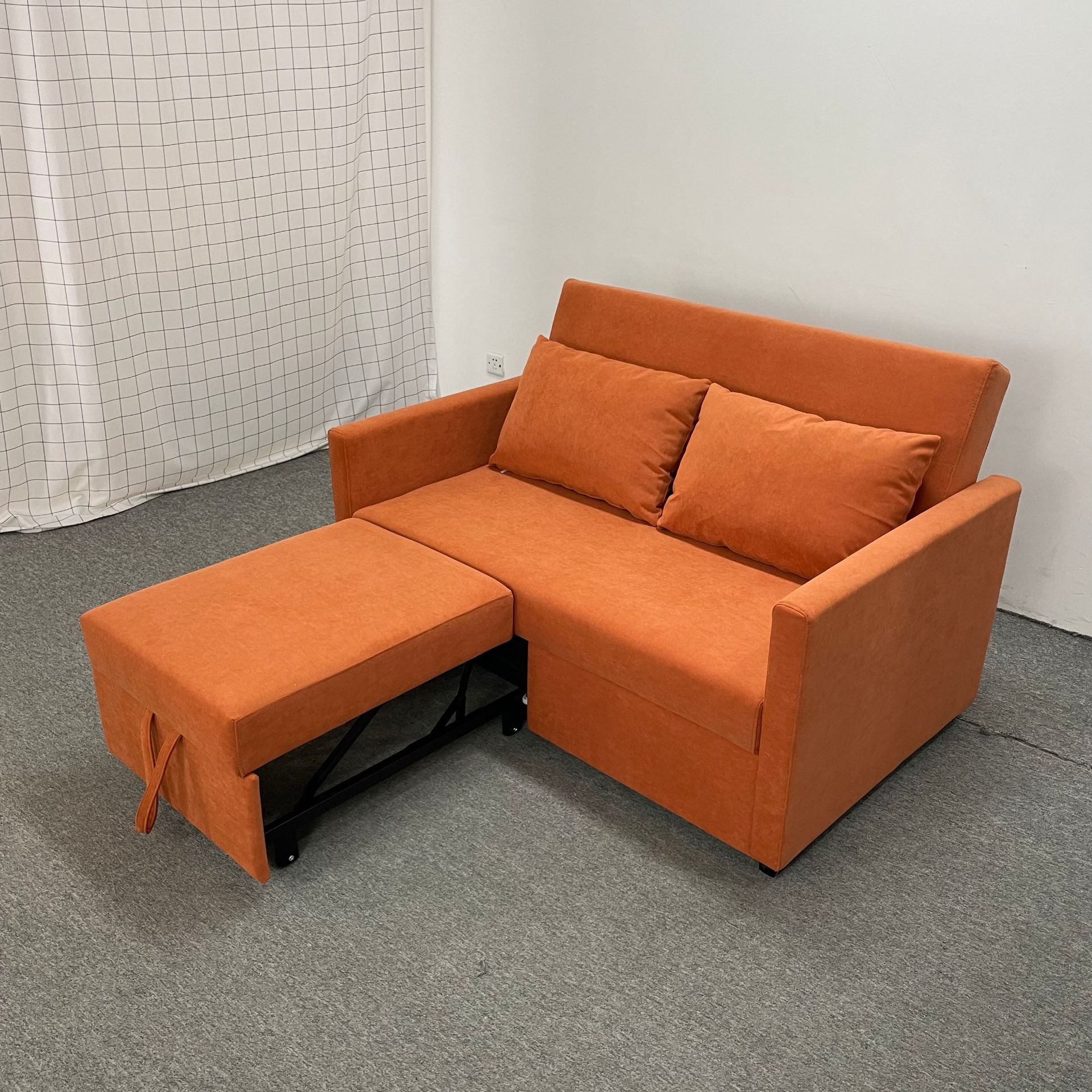 Sofá cama de seda multifuncional de tecnología de casa pequeña anti-gato agarración apartamento de sala de estar plegable peinado