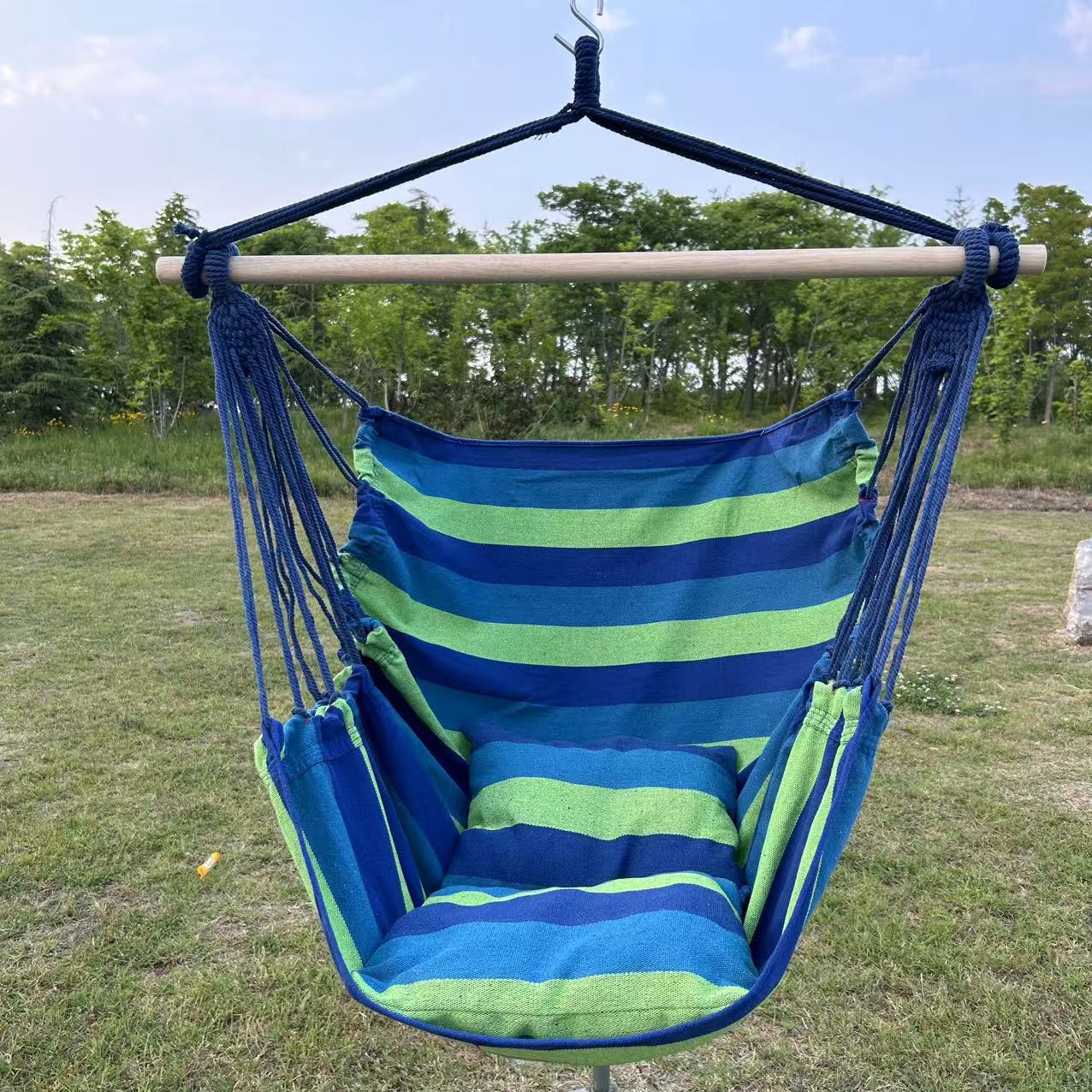 Dormitorio de estudiantes silla de suspensión para una sola persona se puede acostar perezoso artefacto red cómodo ocio hamaca al aire libre columbrador plegable grueso