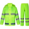 Fluorescence raincoat, split set for adults, trousers, wholesale