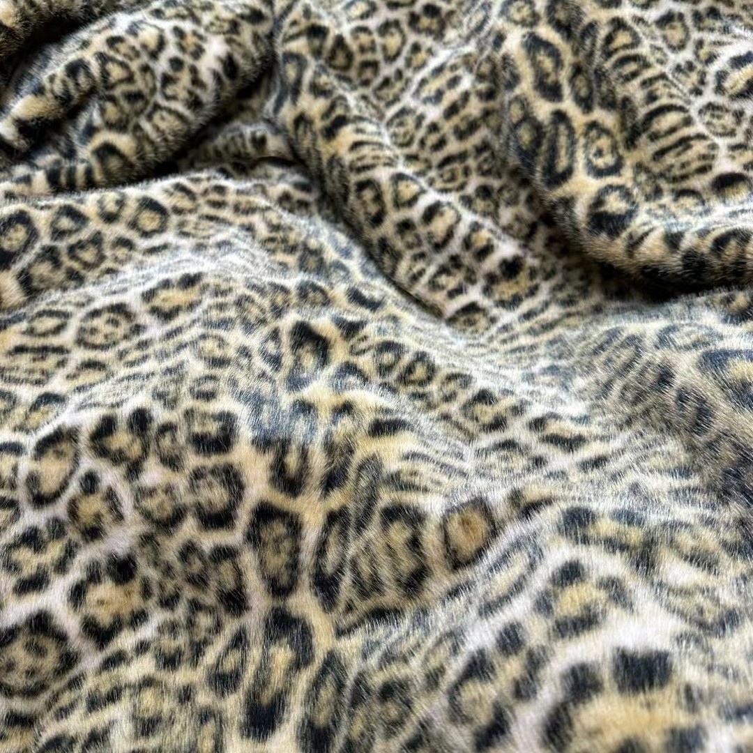 Xiaomi visón imitación de leopardo imitación de leopardo impresa gradiente chaqueta bolsas zapatos sombreros chaqueta de moda peluche