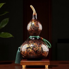 黄铜葫芦摆件高温着色工艺家居办公室桌面装饰品会议商务高档礼物