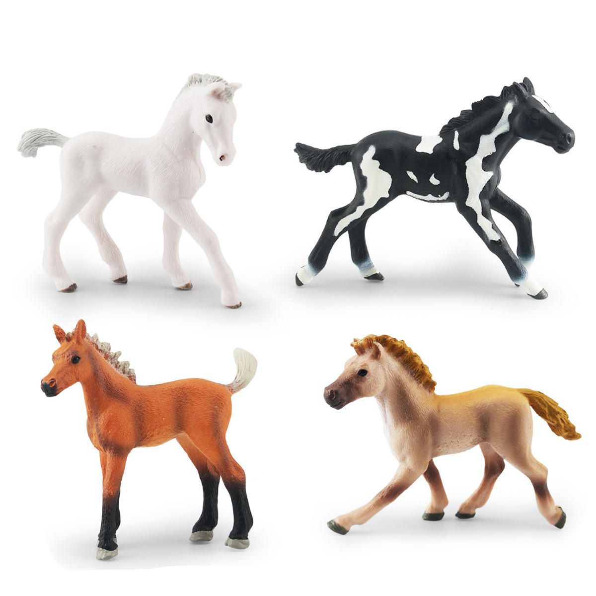Modelo de hipopótamo de caballo de Bélgica Cross-border simulación bosque animal potro modelo