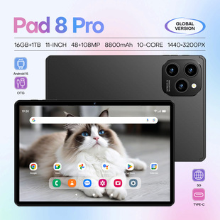 Pad 8 Pro Cross-Border E-Commerce 10.1inch Tablet Computer Can Make Calls Dual-Sim Dual-Standby 16+1t Source Factory