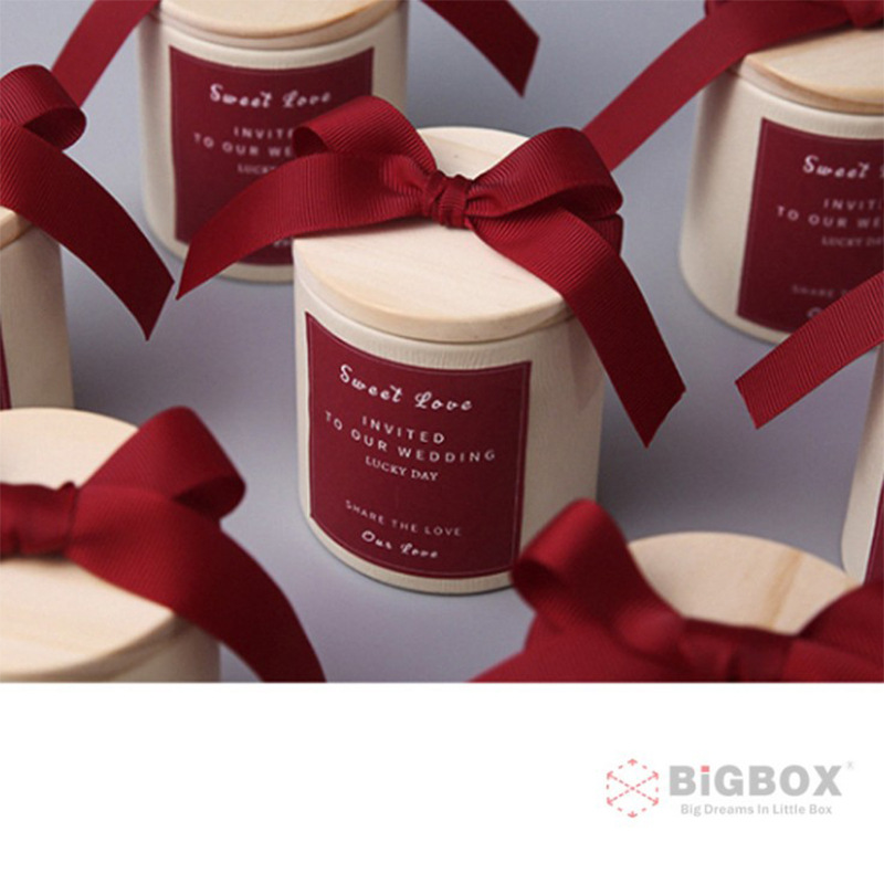 极简木盖普洱茶叶盒圆罐厂家可定便携式法式茶叶存储礼盒圆罐T34