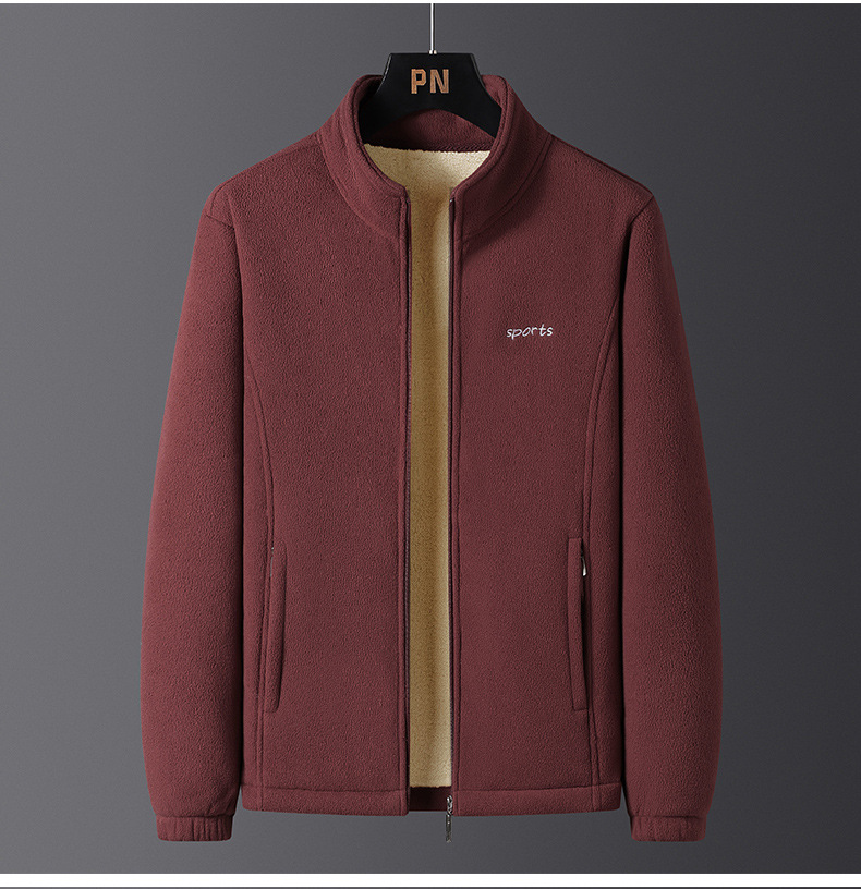 2023 Año Nuevo chaqueta de terciopelo para hombres primavera y otoño invierno tamaño grande engrosado ocio relajado y cálido fuera de otros hombres