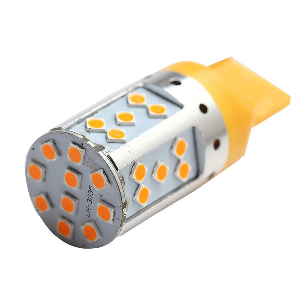 Auto LED decodificado luz de dirección estroboscopica resaltado 1156 3030 35SMD luz de freno 1157 luz trasera T20