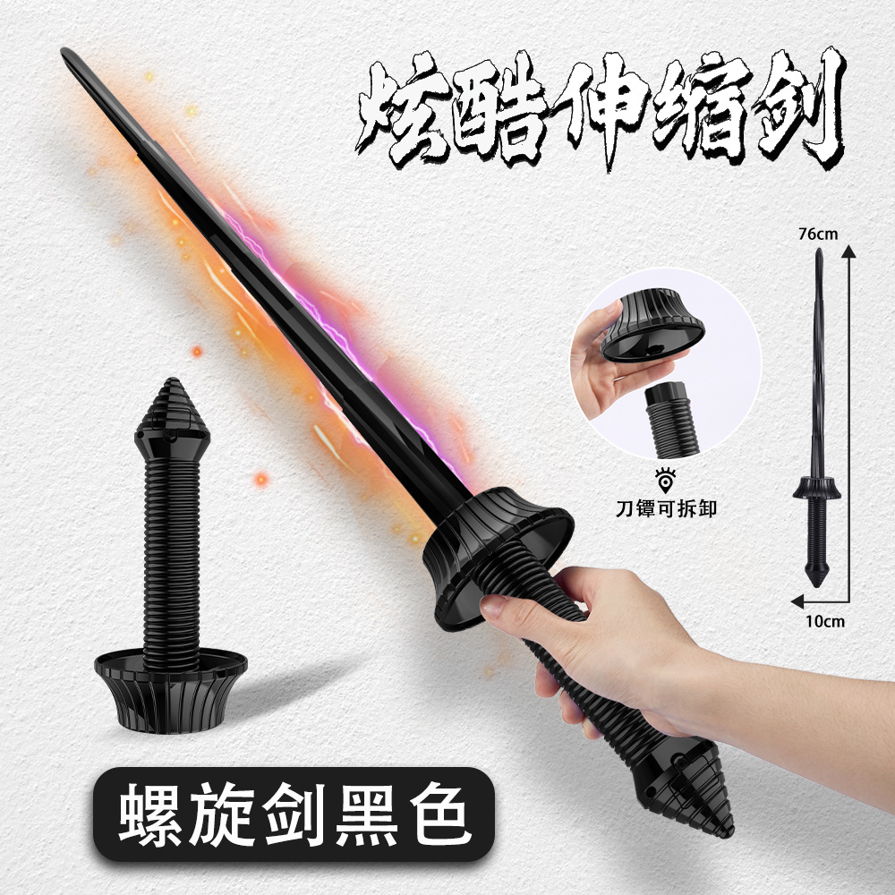 Explosiva transfronteriza Cuchillo de gravedad 3D Cuchillo de zanahoria luminoso Juguete de descompresión Serie de cuchillos de zanahoria impresos en 3D Ansiedad