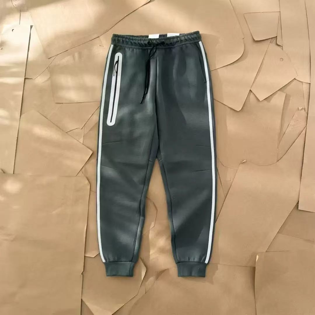 25年春秋新作ファスナーシャツスポーツカジュアルフード付きジャケット長ズボン空気層綿反射ゴムセット男