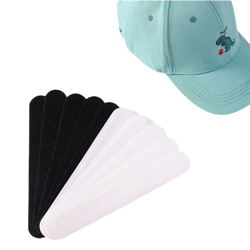 Hat anti-dirty inner sticker hat brim collar sweat-absorbent sticker hat brim piece military training sweat-absorbent disposable hat pad anti-sweat sticker strip