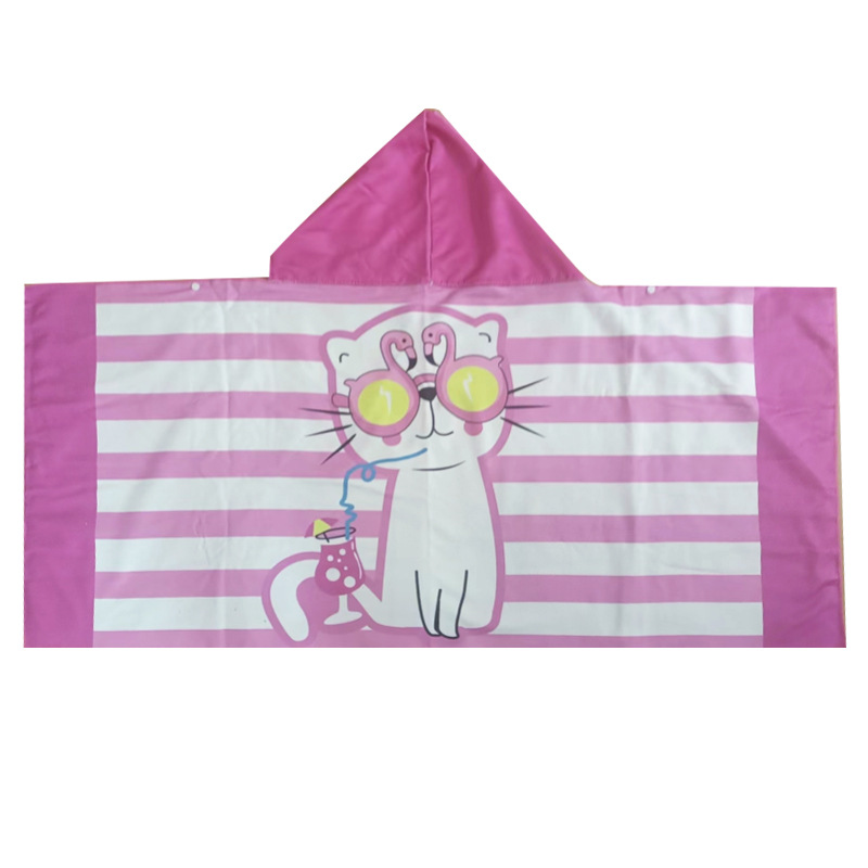 Toallas de baño de cuatro estaciones capa de niños absorción rápida secado grueso buckle diseño natación toalla de baño impresa portátil toalla de baño