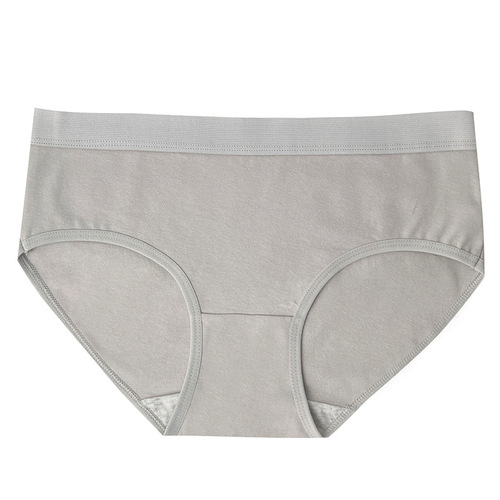 New style simple underwear for female students, pure cotton, sportswear for young ladies, pure cotton, thin, butt-lifting, mid-waist briefs.