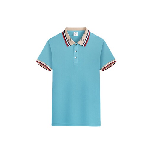 Summer men's short-sleeved ice silk polo shirt work clothes embroidered trendy quick-drying breathable lapel advertising t-shirt with printed logo