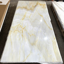 亚克力透光云石板酒柜背景发光板吊顶灯箱LED发光板人造石板UV板