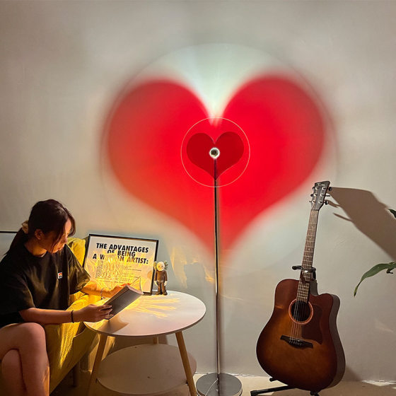 Ins Creative USB Love Decorative Table Lamp Nightlight Internet Celebrity Atmosphere Lamp Bedroom Bedside Floor Lamp Couple Gift
