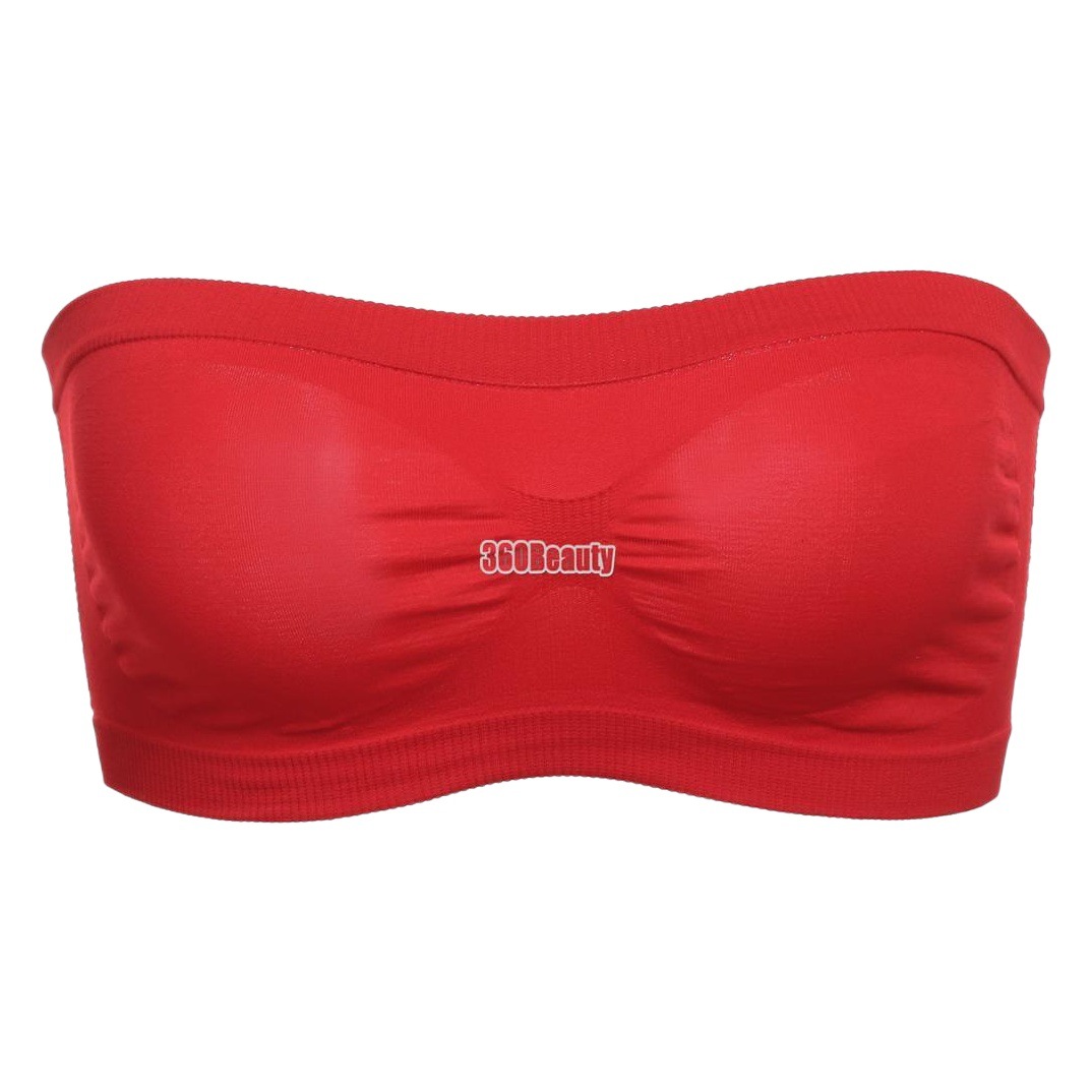 Ropa interior sin costuras delgada de las mujeres sin almohadilla en el pecho sujetador antideslizante sin tirantes de una palabra envuelto en el pecho todo partido tubo superior