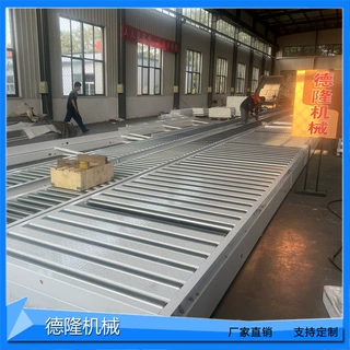 无动力滚筒传送机人工推拉地滚运输线空调组装花纹板辊筒传送机