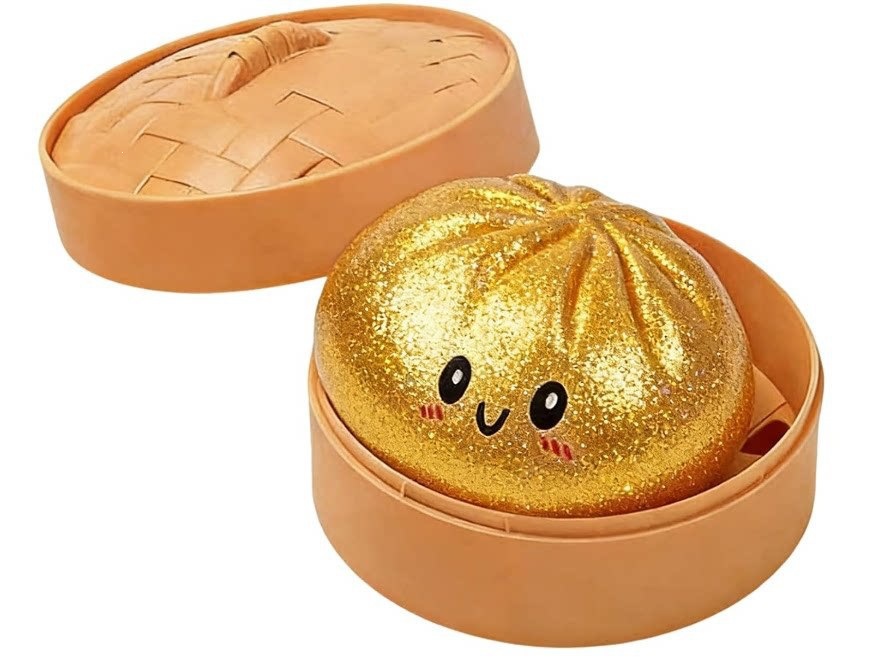 Dumpling Squishies Toy Simulación de bolos de pellizco de pellizco de juguetes de descompresión de bolos de pellizco de juguetes