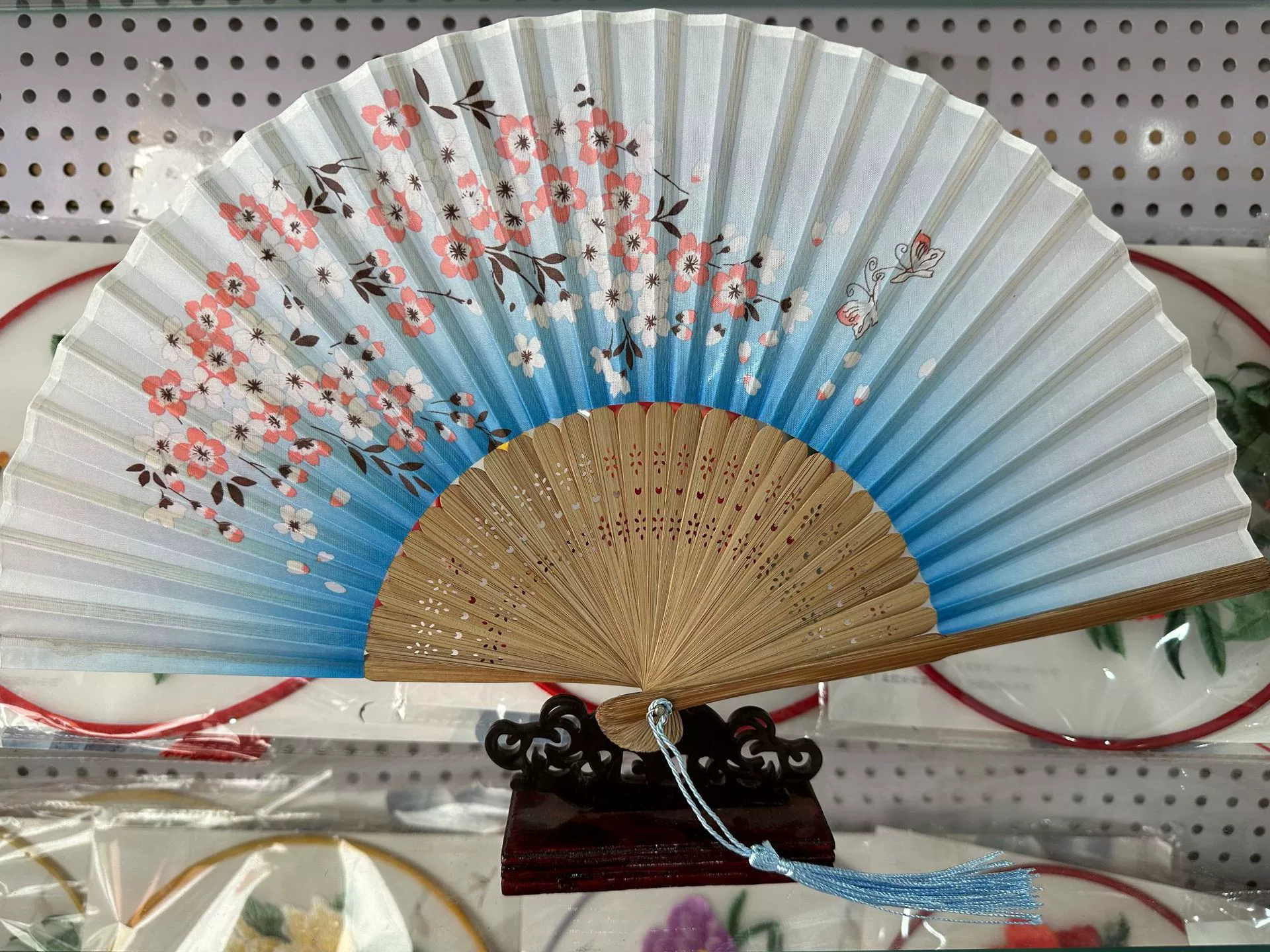 Folding Hand Fan Hanfu Style, Silk-screen Print, High-definition Patterns, Fine Workmanship