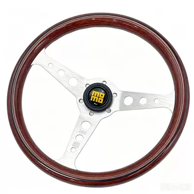 Steering wheel Wood Steering Wheel Modified - silver-with-wired-peripherals