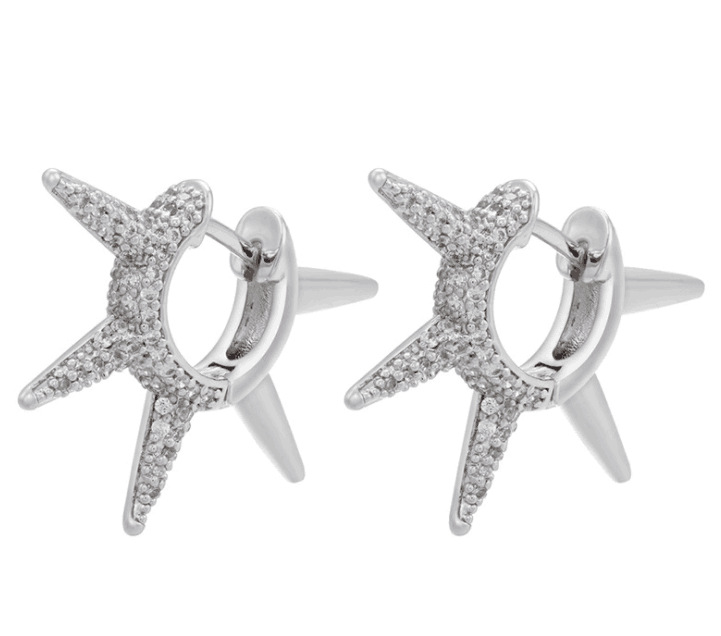 Großhandel Schmuck Diamanten Mit Unregelmäßiger Form Kupfer Ohrringe Nihaojewelry display picture 6