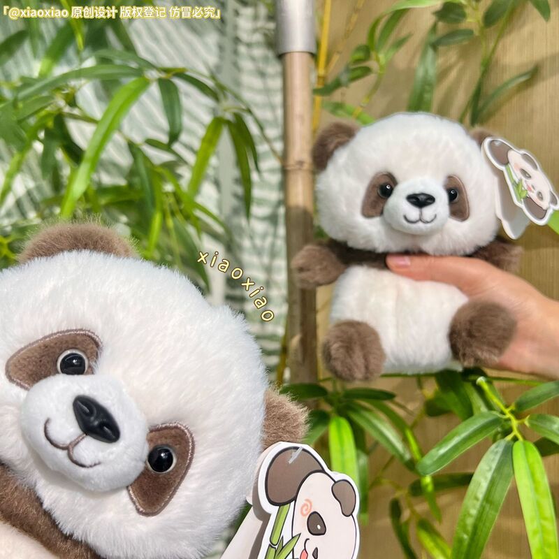 ネット有名人 Qizai パンダ人形、絶妙でコンパクト、香り付き、子供向けギフト、成都の本物のお土産|undefined