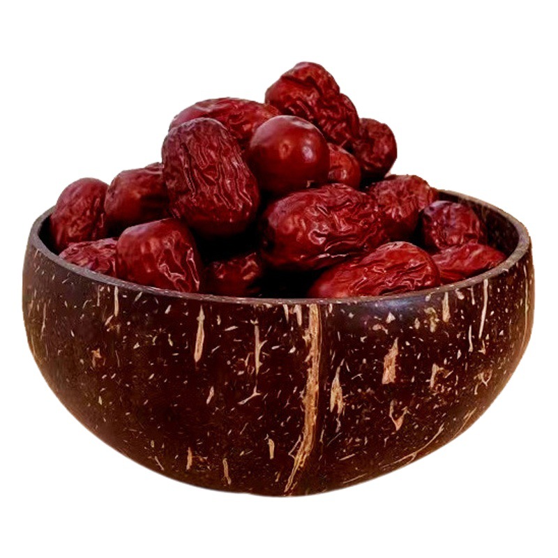 Natural Coconut Shell Bowl Southeast Asia Vietnam Coconut Shell Bowl Factory Wooden Spoon Hainan Old Coconut Bowl Spoon Set Salah Bowl
