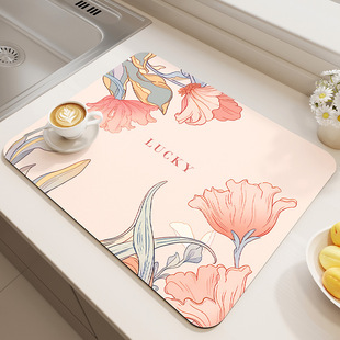 Qiqijia light luxury waterproof oil-proof household disposable cutting anti-scald insulation kitchen mat draining mat dining table mat